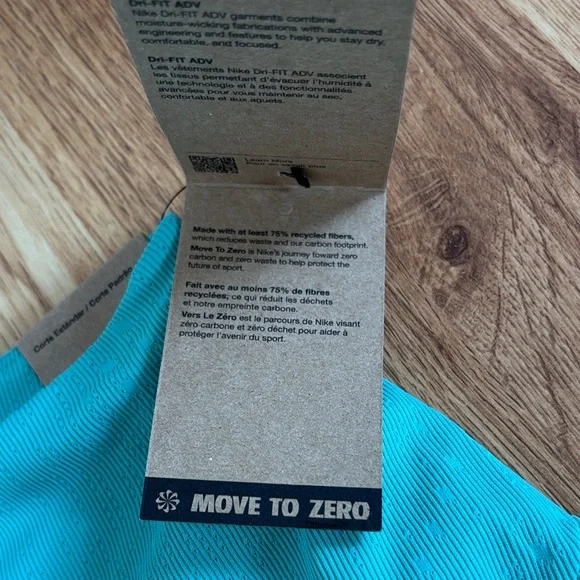 Nike Standard Fit Aqua Skirt with Logo - Picture 3 of 6